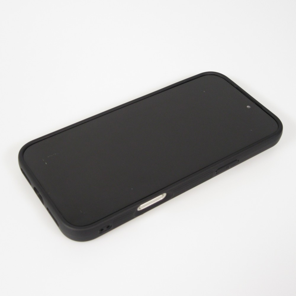 iPhone 17 Pro Max Case Hülle - Silikon schwarz Sea Foam Blue
