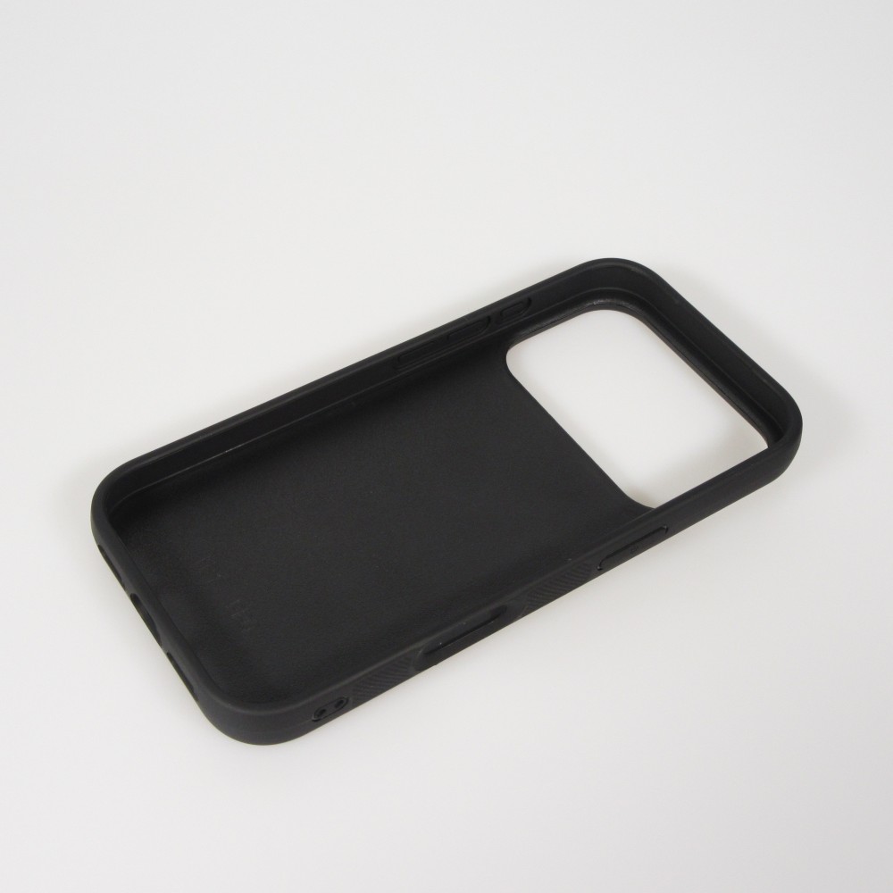 Coque iPhone 17 Pro - Silicone rigide noir Summer surfboard 2025