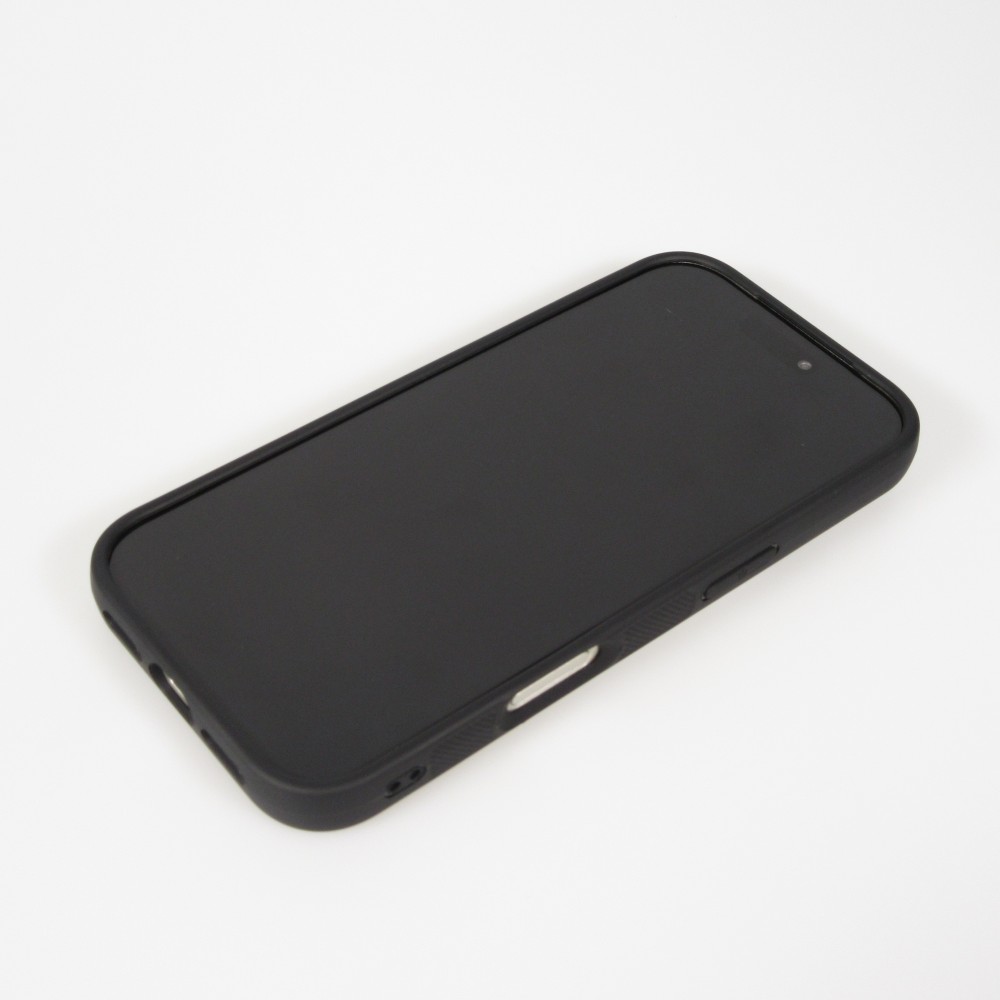 Coque iPhone 17 Pro - Silicone rigide noir Summer surfboard 2025