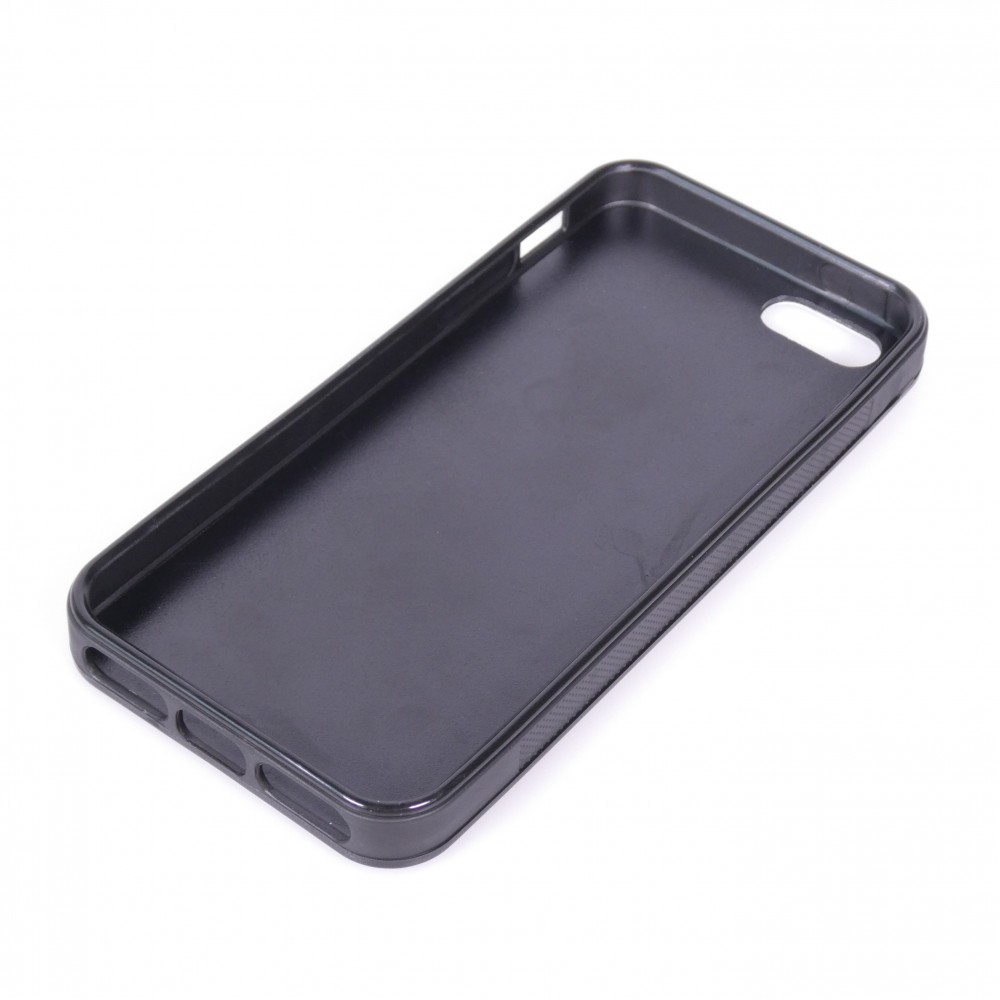 Coque iPhone 5/5s / SE (2016) - Silicone rigide noir Zen Tiger