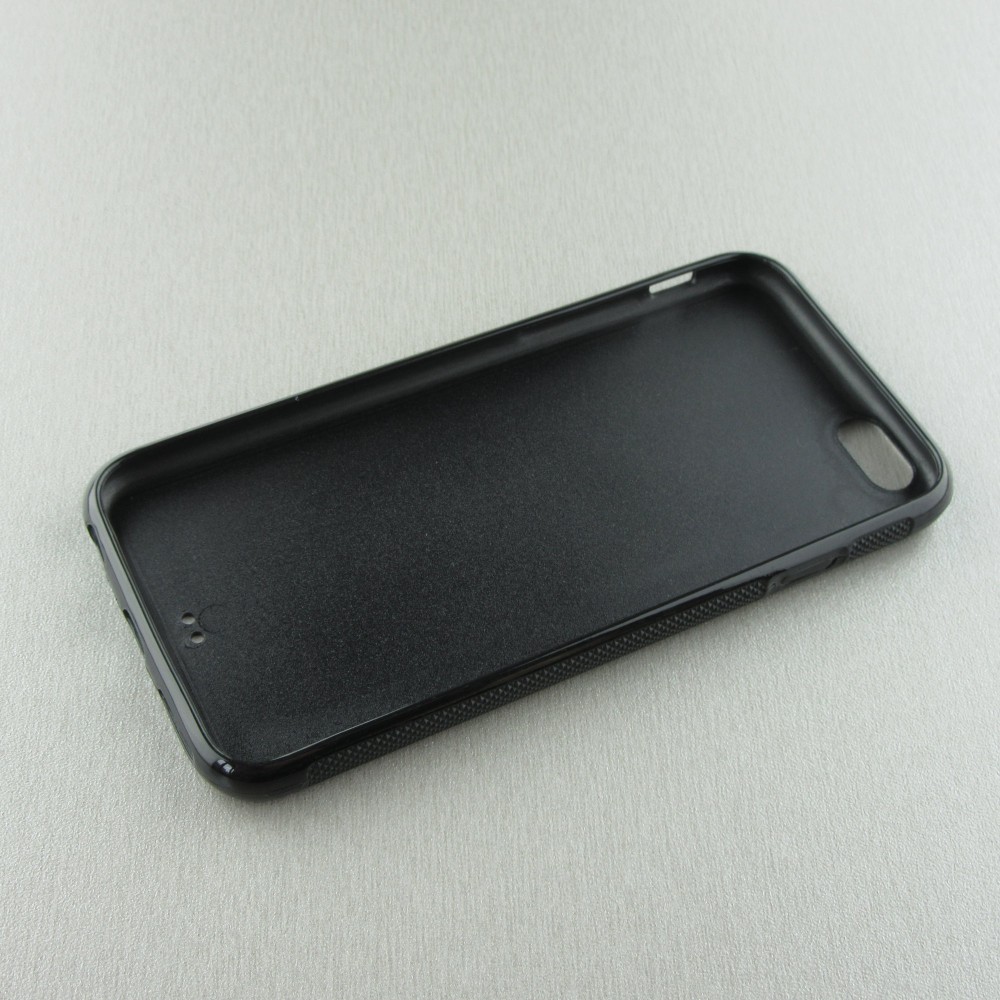 Coque iPhone 6/6s - Silicone rigide noir Winter 22 Northern Lights