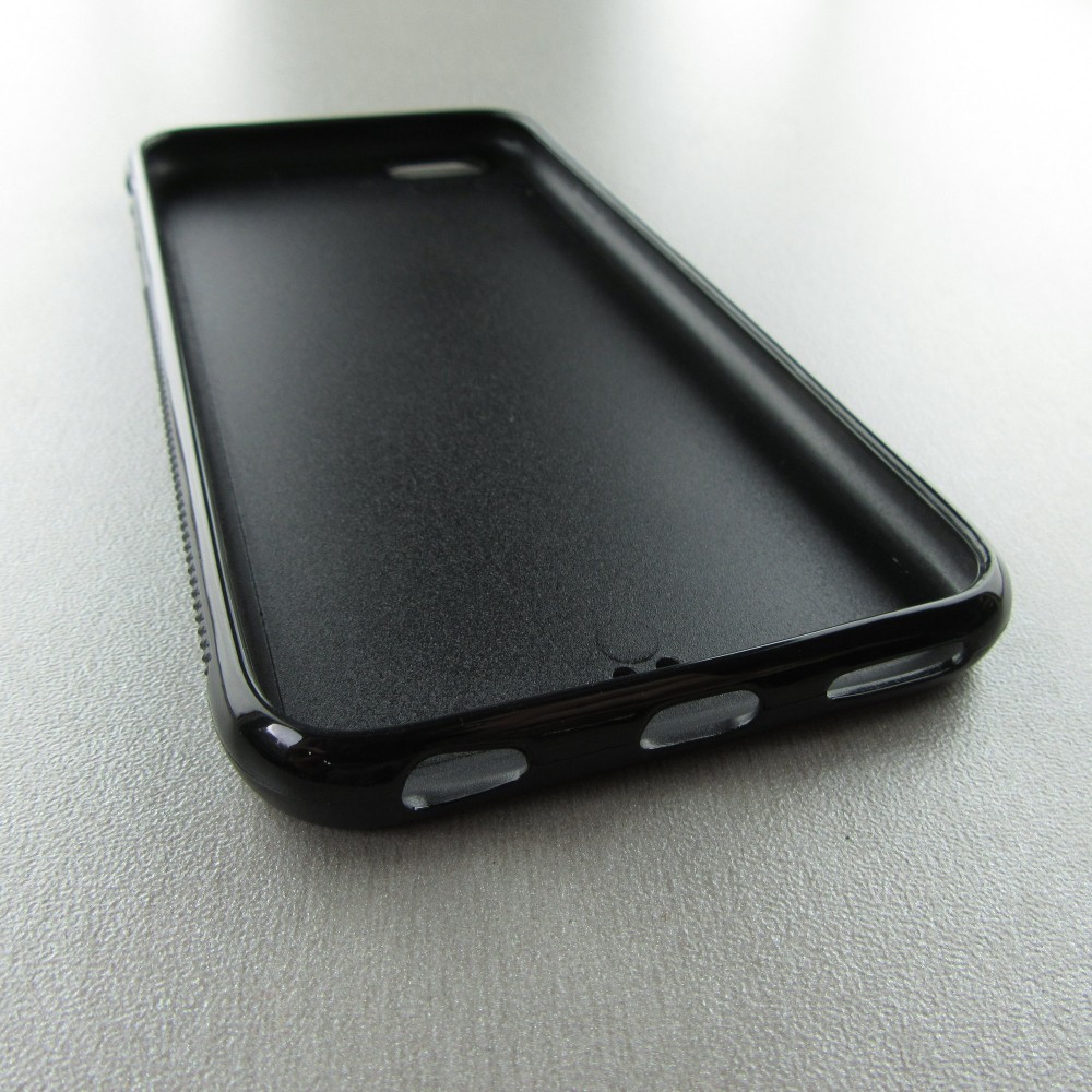 Coque iPhone 6/6s - Silicone rigide noir Winter 22 Northern Lights