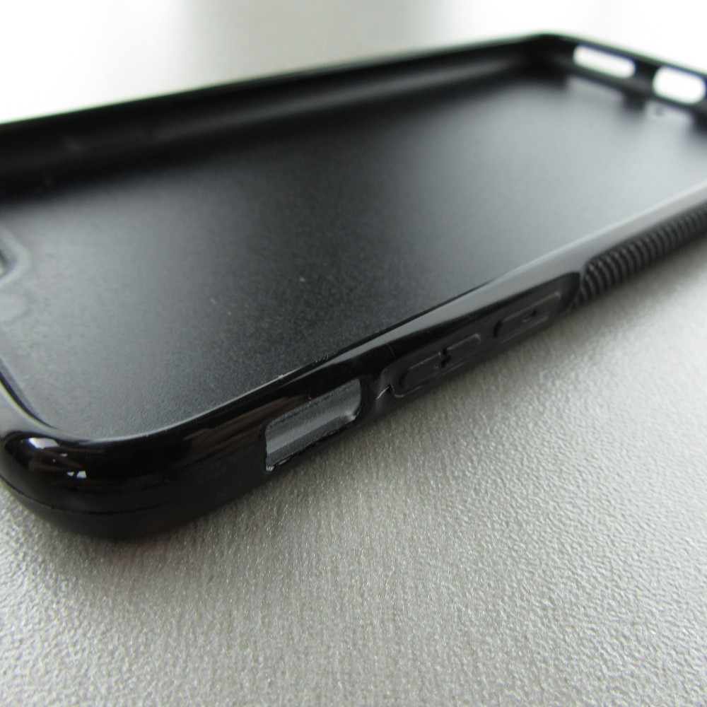 Coque iPhone 6/6s - Silicone rigide noir Winter 22 Northern Lights