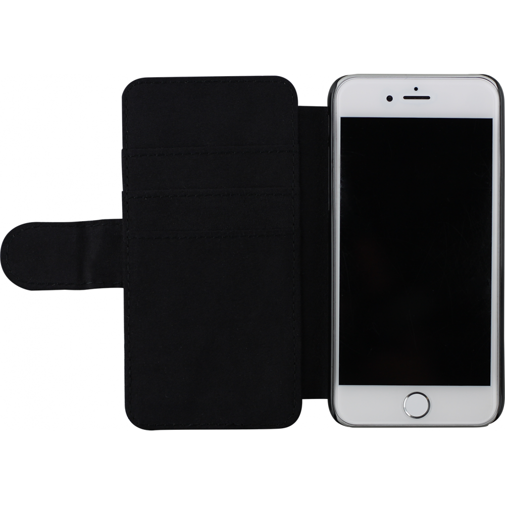 Coque iPhone 7 / 8 / SE (2020, 2022) - Wallet noir The Ocean is calling me