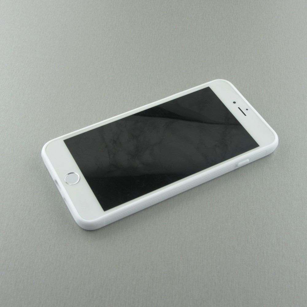 Coque iPhone 7 Plus / 8 Plus - Silicone rigide blanc Valentine 2023 minimalist hearts