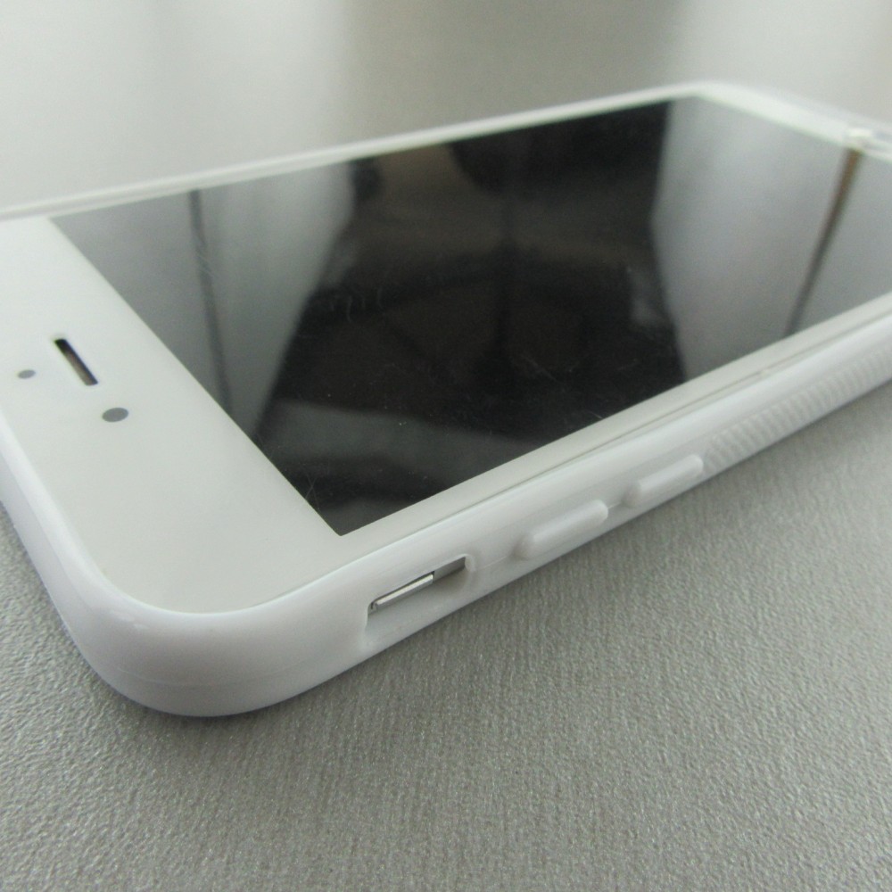 Coque iPhone 7 Plus / 8 Plus - Silicone rigide blanc Noël 2023 Choupinette Renne