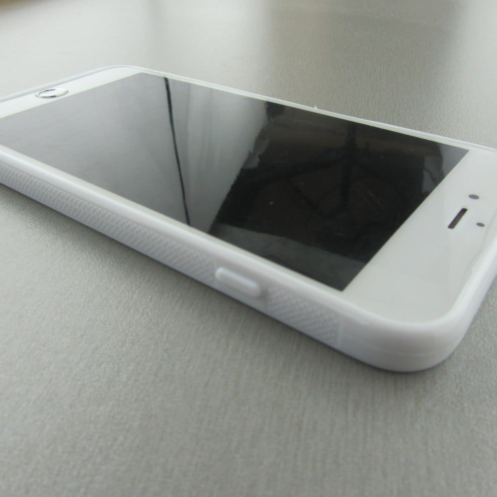 Coque iPhone 7 Plus / 8 Plus - Silicone rigide blanc Zen Tiger