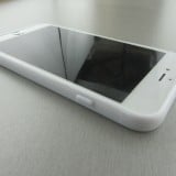Coque iPhone 7 Plus / 8 Plus - Silicone rigide blanc Flowers Dark