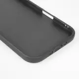 Coque iPhone Air - Silicone rigide noir Easter 2026 Illustration carrots