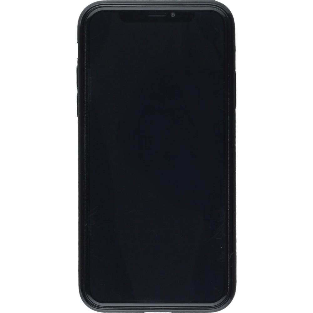 Coque iPhone X / Xs - Gel noir Senna The King of Rain