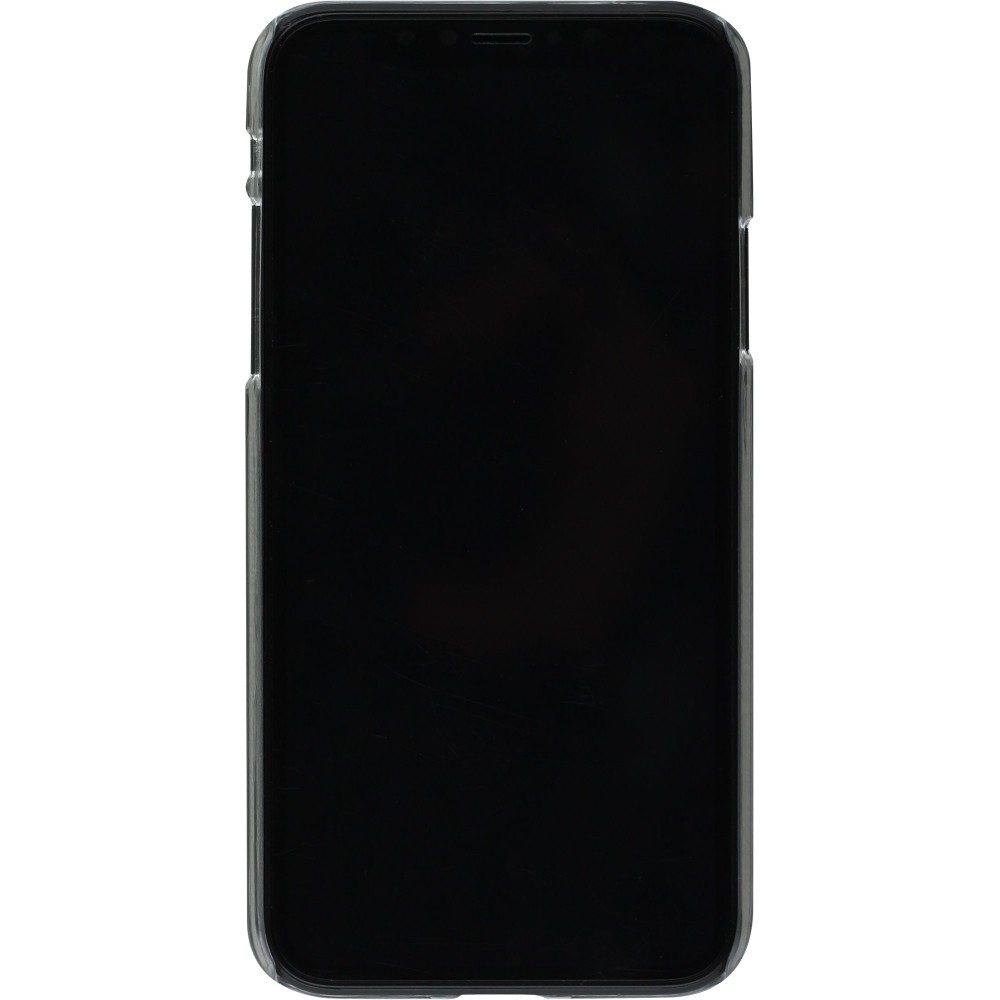 Hülle iPhone X / Xs - Kunststoff transparent Marble Rose Gold