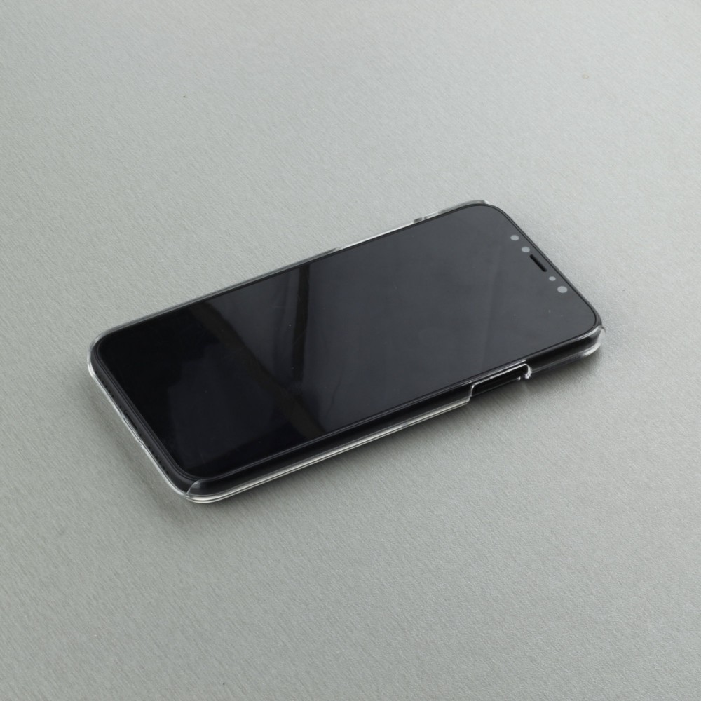 Hülle iPhone X / Xs - Kunststoff transparent Marble Rose Gold