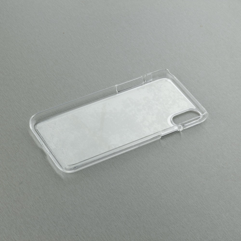 Hülle iPhone X / Xs - Kunststoff transparent Marble Rose Gold