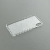 Hülle iPhone X / Xs - Kunststoff transparent Marble Rose Gold