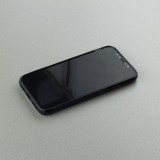 Coque iPhone X / Xs - Silicone rigide noir Enjoy the little things