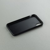 Coque iPhone X / Xs - Silicone rigide noir Enjoy the little things