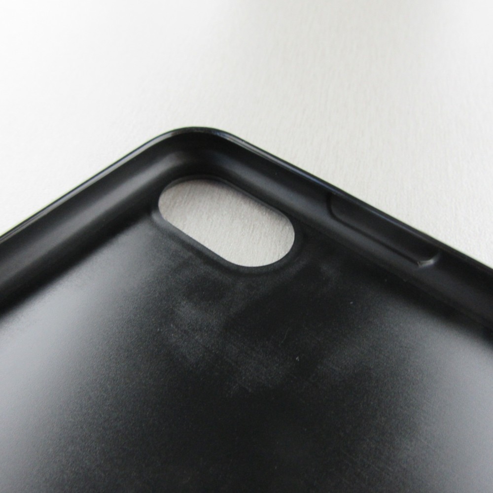 Coque iPhone X / Xs - Silicone rigide noir Enjoy the little things