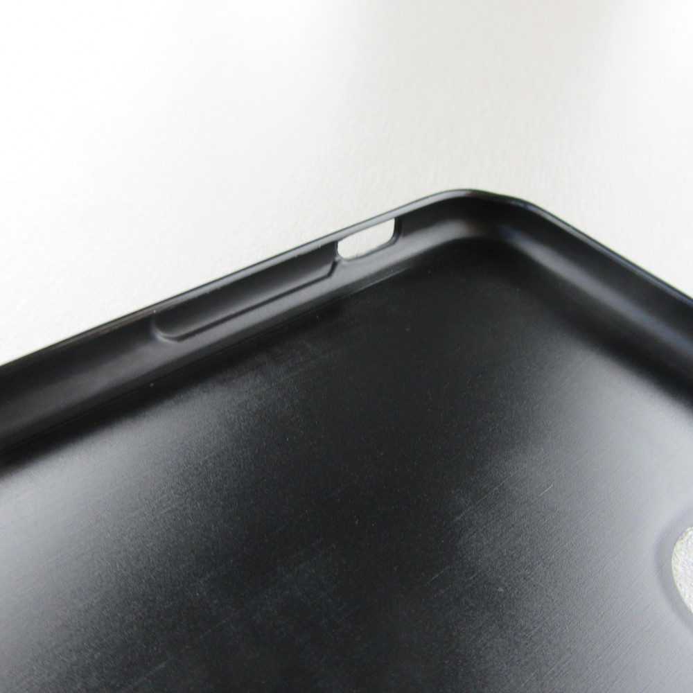 Coque iPhone X / Xs - Silicone rigide noir Enjoy the little things