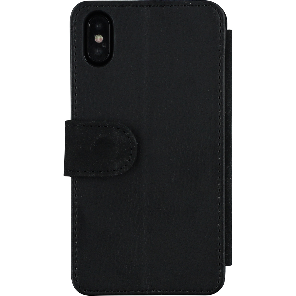 Coque iPhone X / Xs - Wallet noir Sea Foam Blue