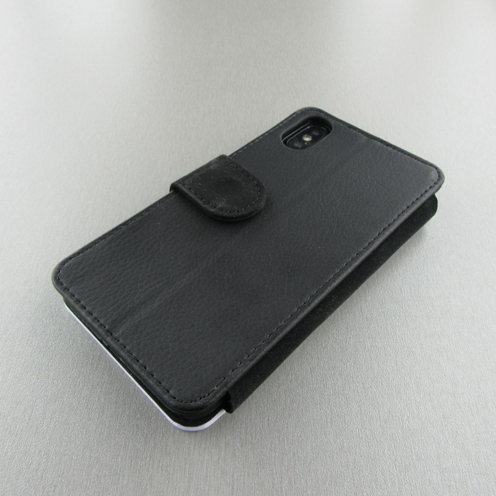 Hülle iPhone X / Xs - Wallet schwarz Enjoy the little things
