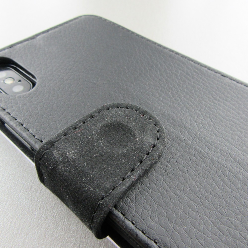 Coque iPhone X / Xs - Wallet noir Sea Foam Blue