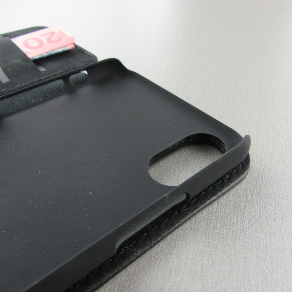 Hülle iPhone X / Xs - Wallet schwarz Enjoy the little things