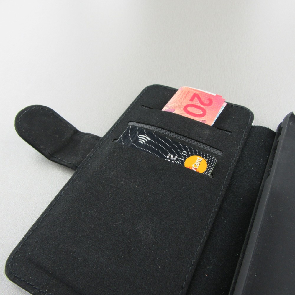Hülle iPhone X / Xs - Wallet schwarz Enjoy the little things