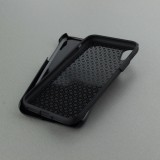 Coque iPhone XR - Hybrid Armor noir Chat sur fond violet