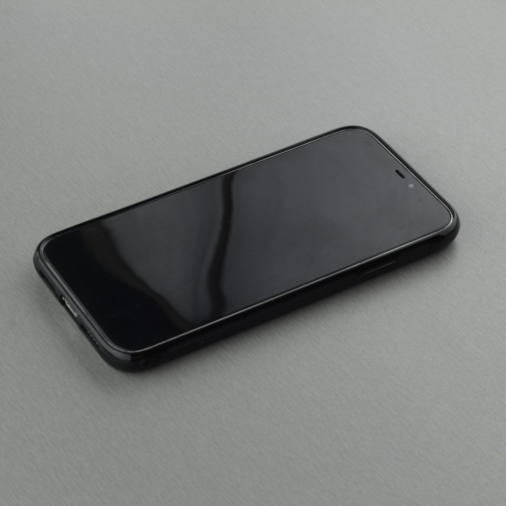 Coque iPhone XR - Silicone rigide noir Elephant 02