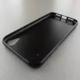iPhone XR Case Hülle - Silikon schwarz Halloween 2025 Ghost on a bicycle
