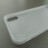 iPhone Xs Max Case Hülle - Silikon weiss Kuh Berg Wallis