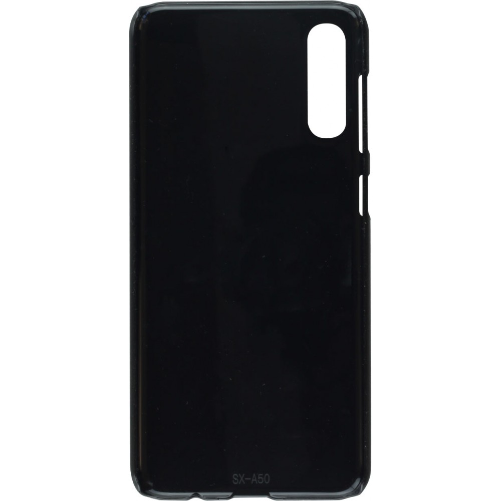 Samsung Galaxy A50 Case Hülle - Chat auf lila Hintergrund