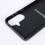 Coque Samsung Galaxy A57 5G - Silicone rigide noir Valentine 2024 Coeur Noir Abstrait