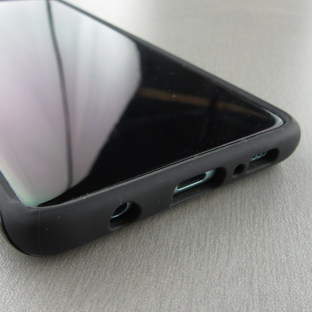 Hülle Samsung Galaxy S10 - Hybrid Armor schwarz Geometric Line red
