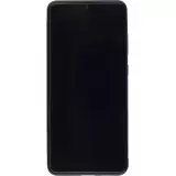 Coque Samsung Galaxy S20+ - Silicone rigide noir Valentine 2024 Coeur Noir Abstrait