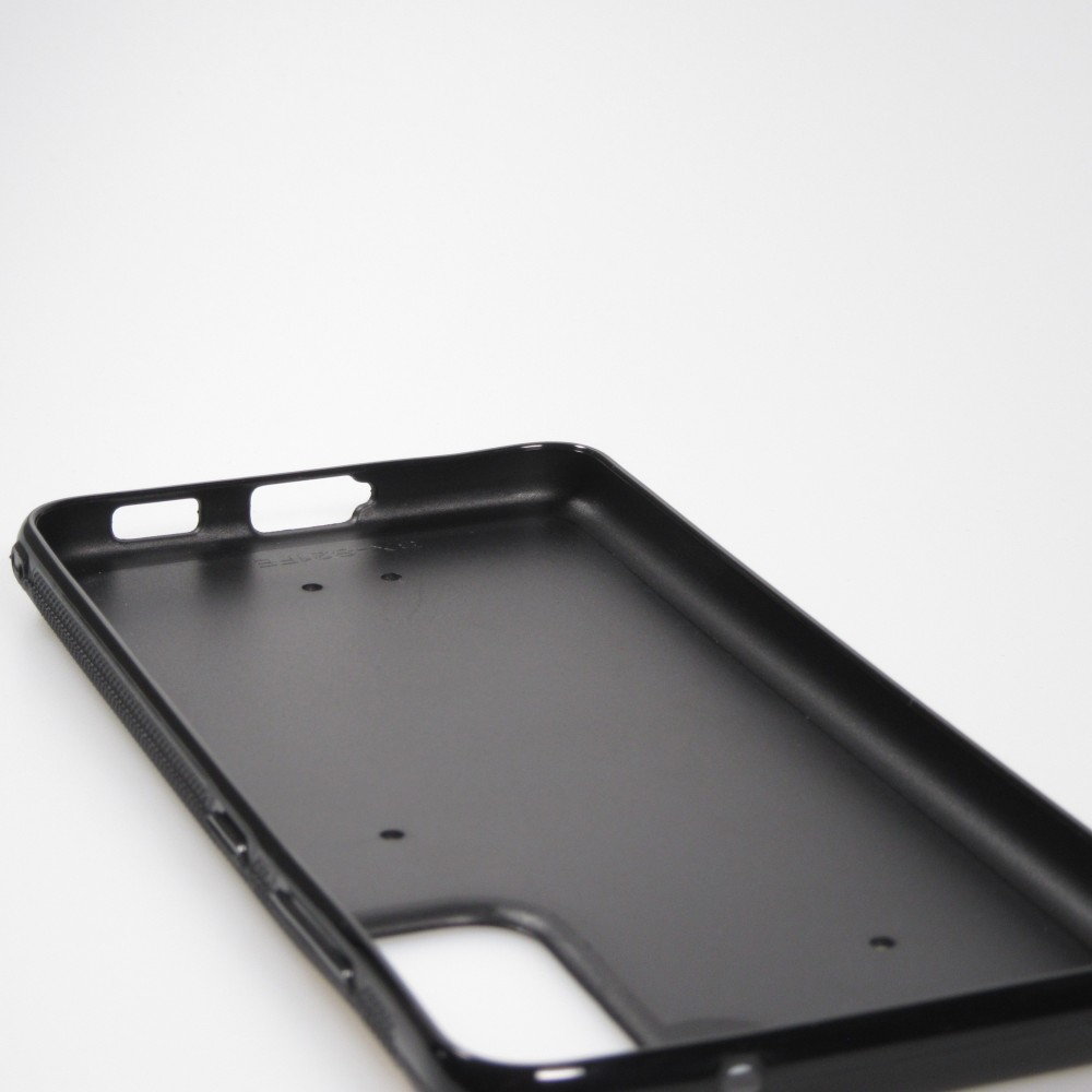 Coque Samsung Galaxy S21 FE 5G - Silicone rigide noir Les pokerdogs