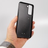 Coque Samsung Galaxy S21 FE 5G - Silicone rigide noir Noël 2023 Choupinette Renne