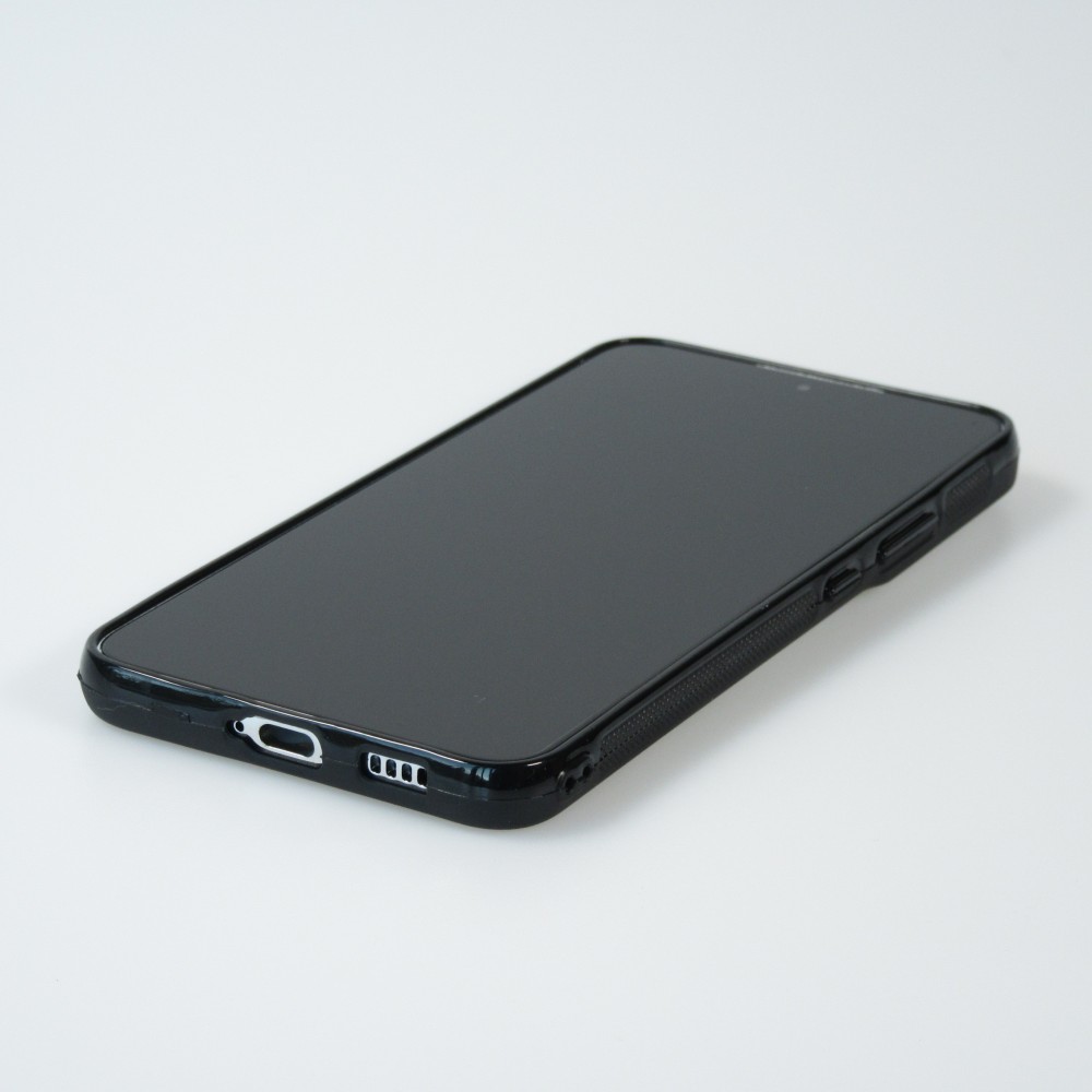 Coque Samsung Galaxy S22+ - Silicone rigide noir Valentine 2022 Black Smoke