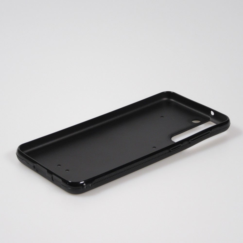 Coque Samsung Galaxy S22+ - Silicone rigide noir Valentine 2022 Black Smoke