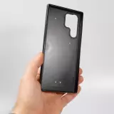 Samsung Galaxy S22 Ultra Case Hülle - Silikon schwarz Pink Girafe Paint