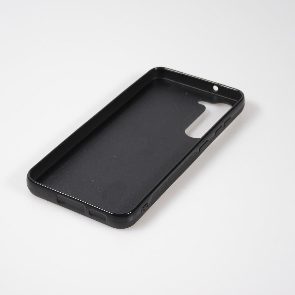 Samsung Galaxy S23 Case Hülle - Silikon schwarz Marble 01
