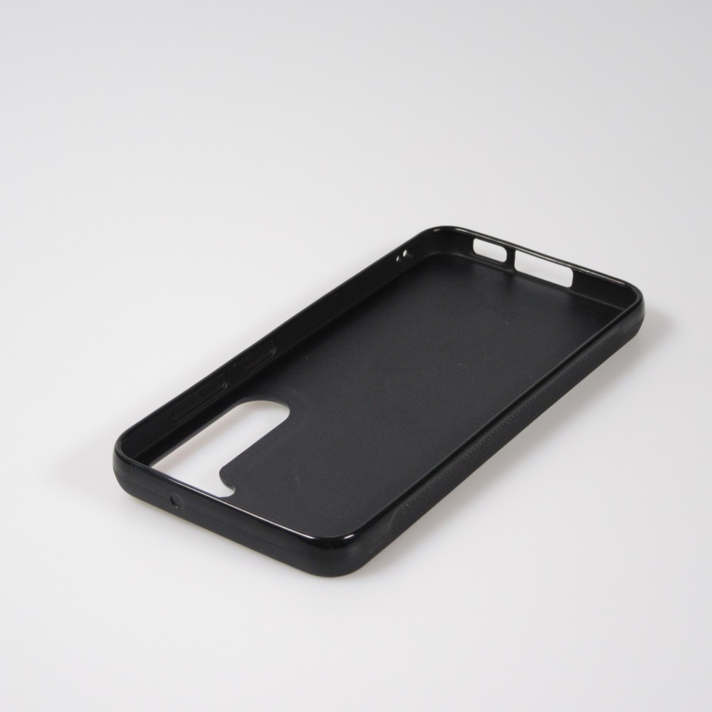 Samsung Galaxy S23 FE Case Hülle - Silikon schwarz Marble 01