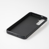 Samsung Galaxy S24 Case Hülle - Silikon schwarz Happy smiley irisirt