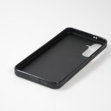 Coque Samsung Galaxy S24 - Silicone rigide noir Aurore Boréale Étincelante