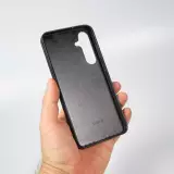 Samsung Galaxy S24 FE Case Hülle - Silikon schwarz Marble Rose Gold