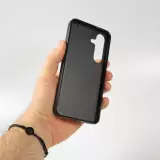 Coque Samsung Galaxy S25 - Silicone rigide noir Poya Suisse 2 noir