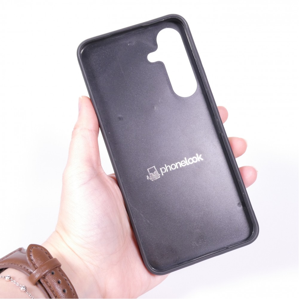Coque Samsung Galaxy S25 FE - Silicone rigide noir Unique au monde générée par intelligence artificielle (AI) avec vos idées
