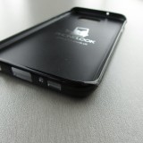 Coque Samsung Galaxy S7 edge - Silicone rigide noir Marbre Olive