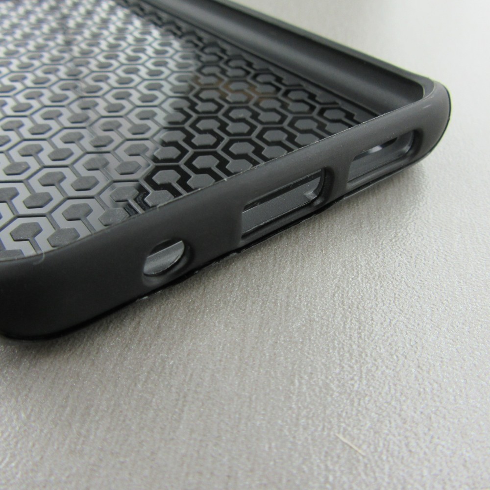 Hülle Samsung Galaxy S8+ - Hybrid Armor schwarz Black Red Lines