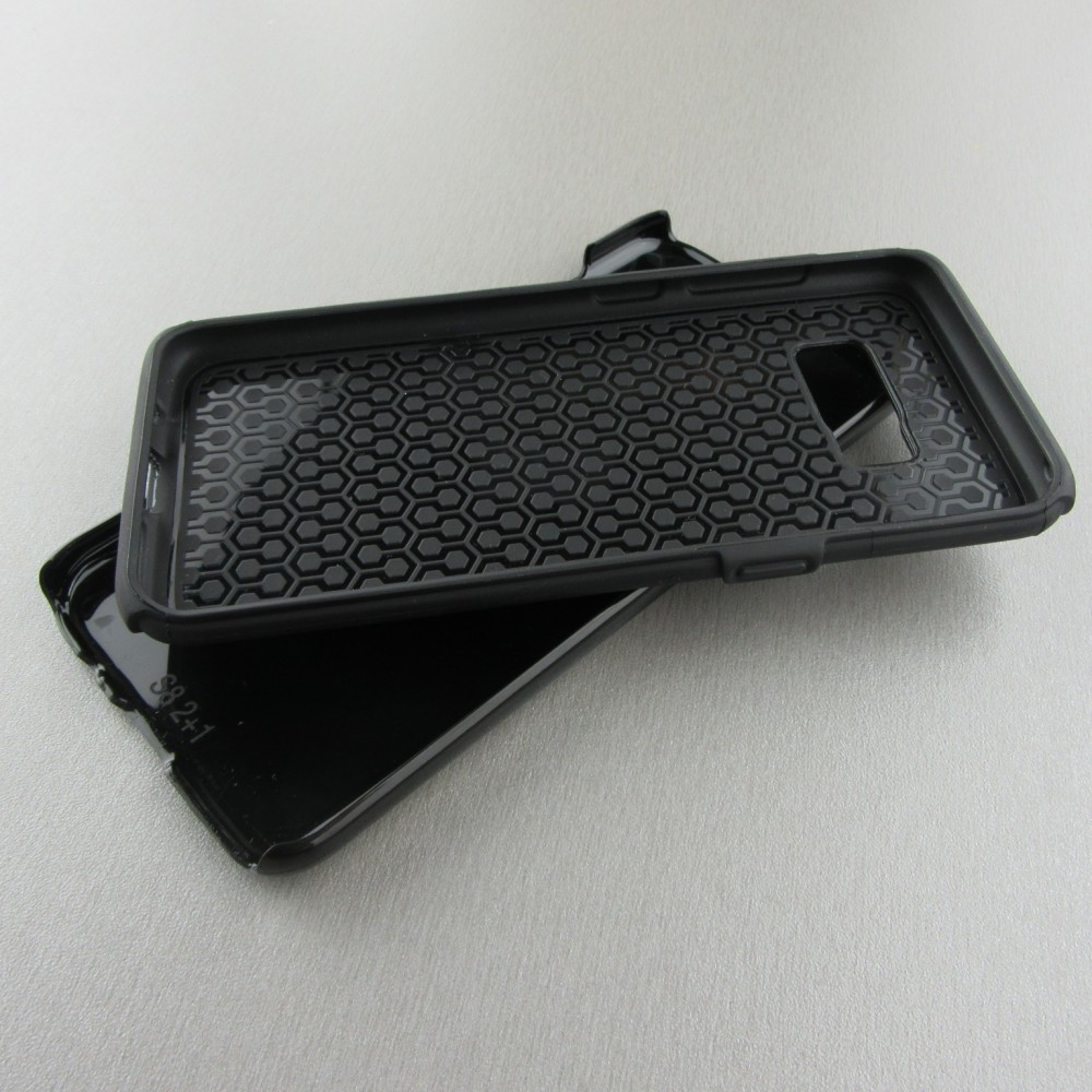 Hülle Samsung Galaxy S8+ - Hybrid Armor schwarz Black Red Lines